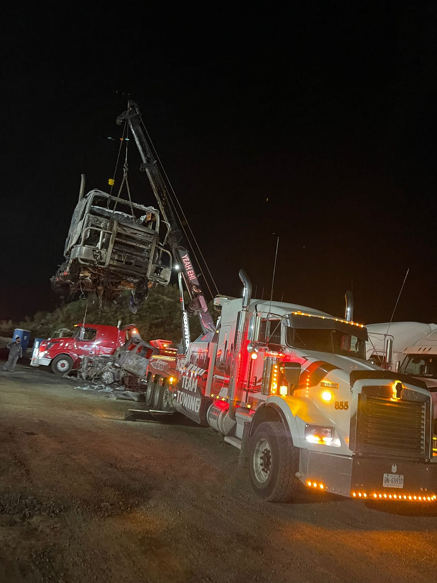 Work truck destroyed by fire at Dam B, Local News